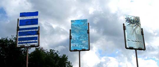 ice cores in glass